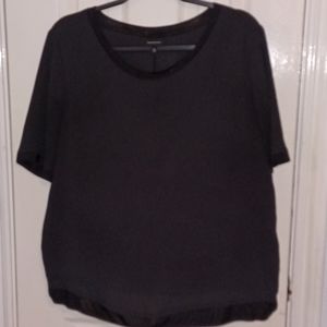 Women's Sheer Black Top